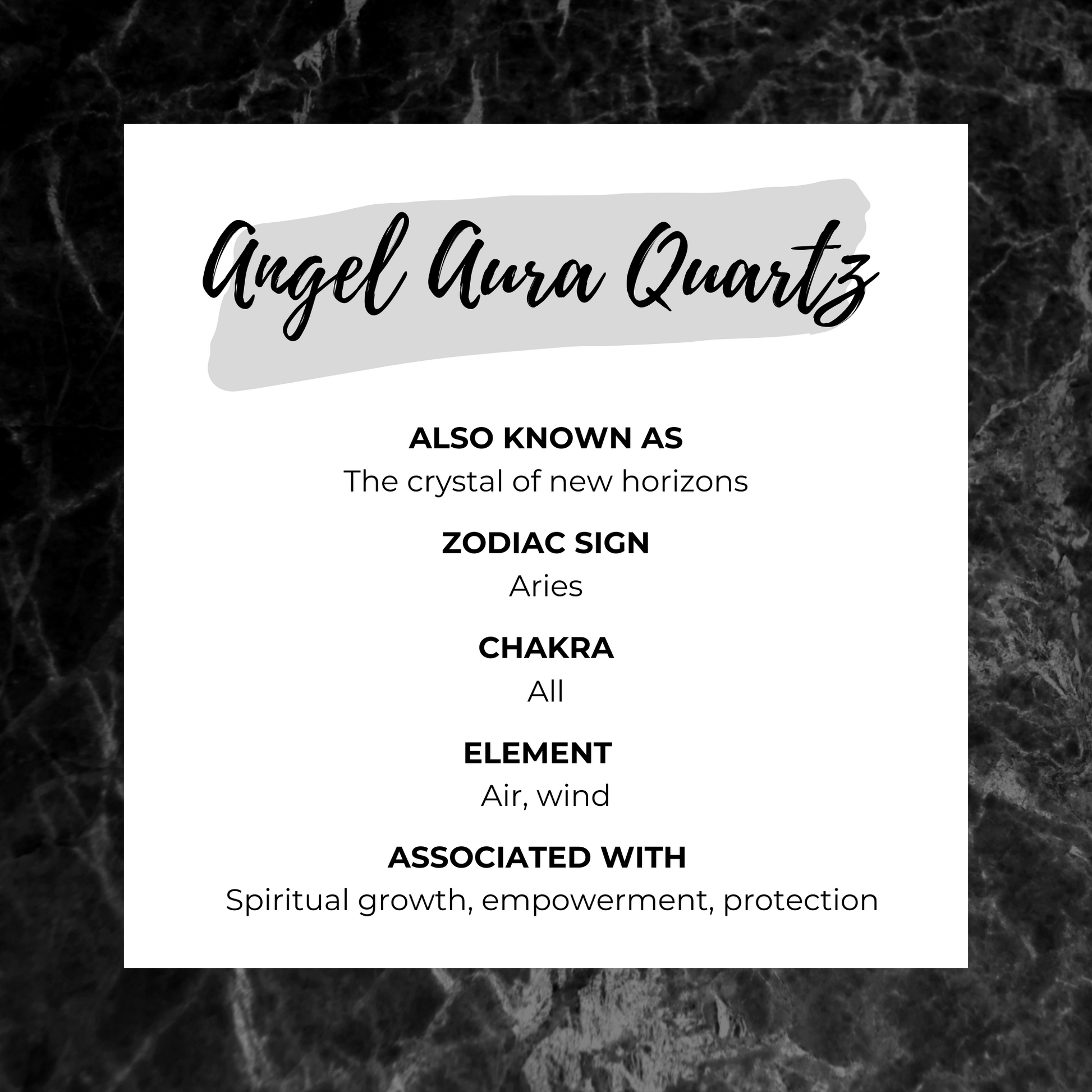 Angel aura quartz information