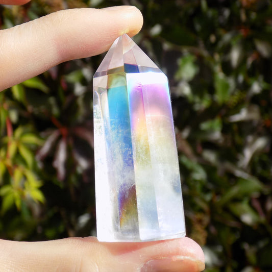 Angel aura quartz crystal tower