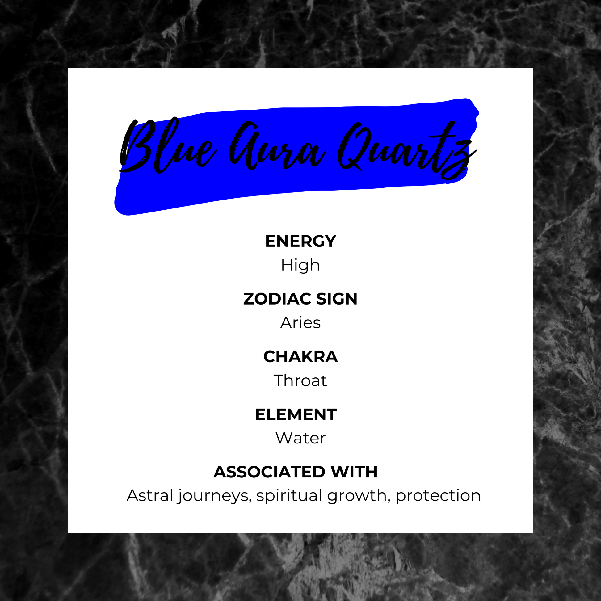 Blue aura quartz information