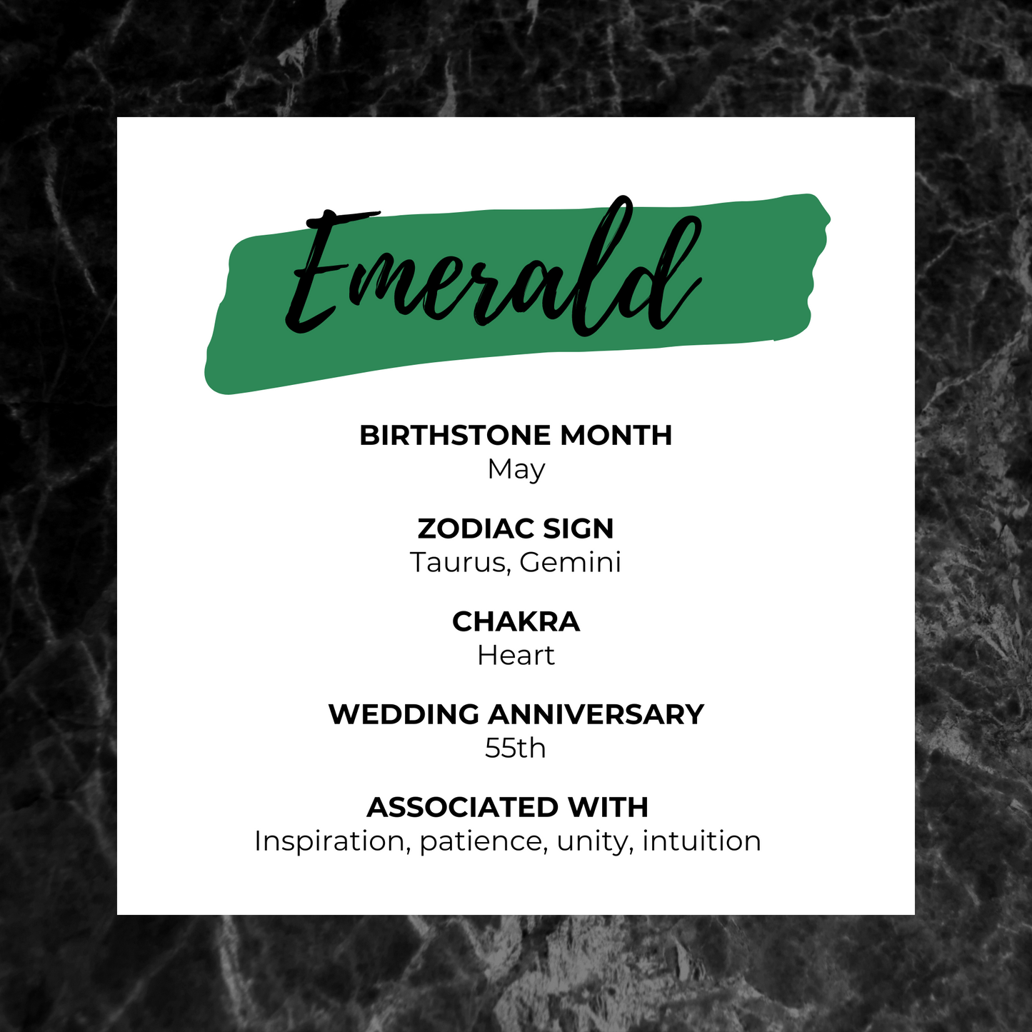 Emerald crystal information