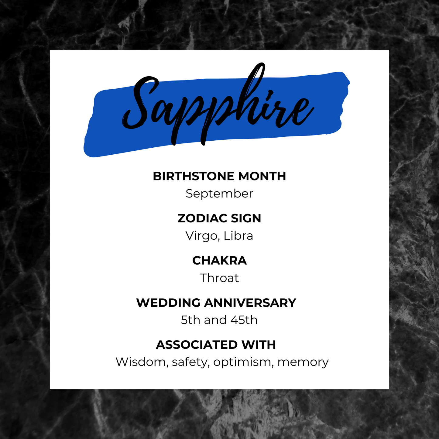 Sapphire crystal information