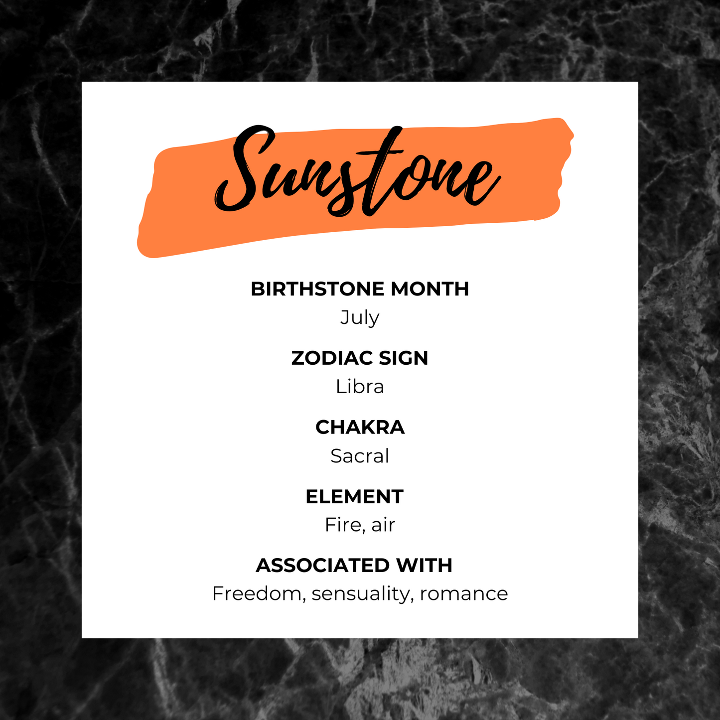 Sunstone information